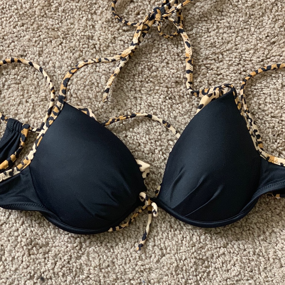 VS Push-up Bikini- Leopard and Black